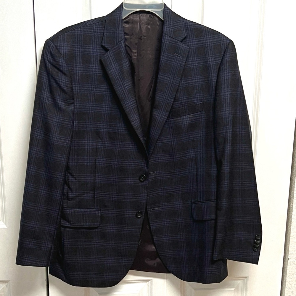 Jos. A. Bank Reserve Granada Plaid Sport Coat Blazer Size 42S Traditional Fit